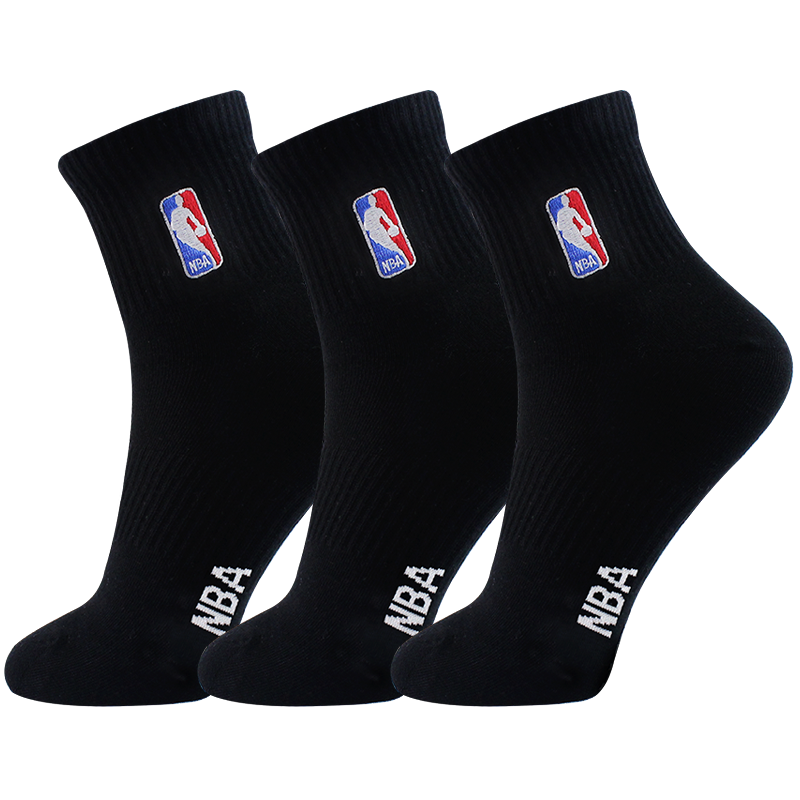 NBA篮球袜，无骨精梳棉刺绣男休闲运动袜3双装走势价格分析|怎么查看京东休闲棉袜商品历史价格