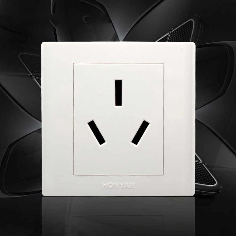 面板电器墙壁开关三插32a空调插座三孔插 大功率插座8000w