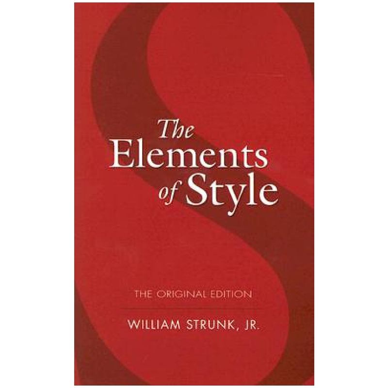 The Elements of Style 英文原版 风格的要素 豆瓣9分 进口原版