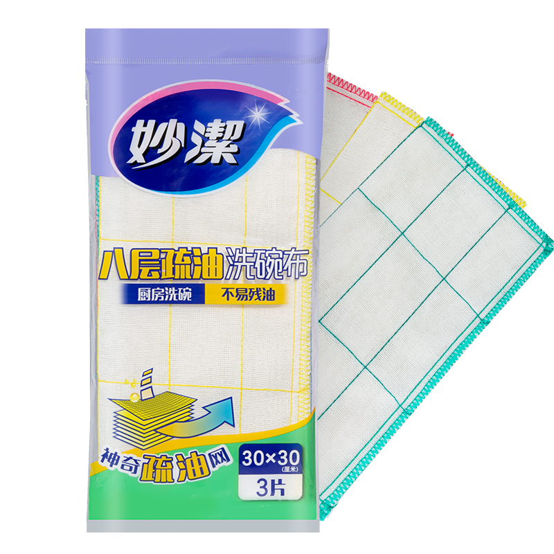 妙洁八层疏油洗碗布-价格历史走势和销量趋势分析|京东直接查看抹布百洁布价格走势