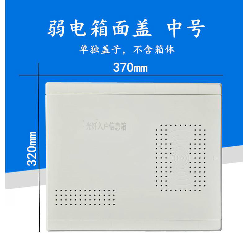 仁聚益中号弱电箱盖配电箱盖子多媒体集线箱盖子门板白色塑料盖板 色