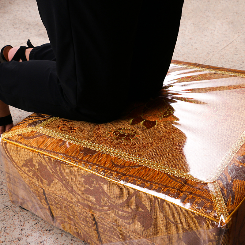 蒲团垫子 佛堂拜凳拜墩 跪拜垫家用拜佛跪垫打坐垫 小号【48*48厘米】