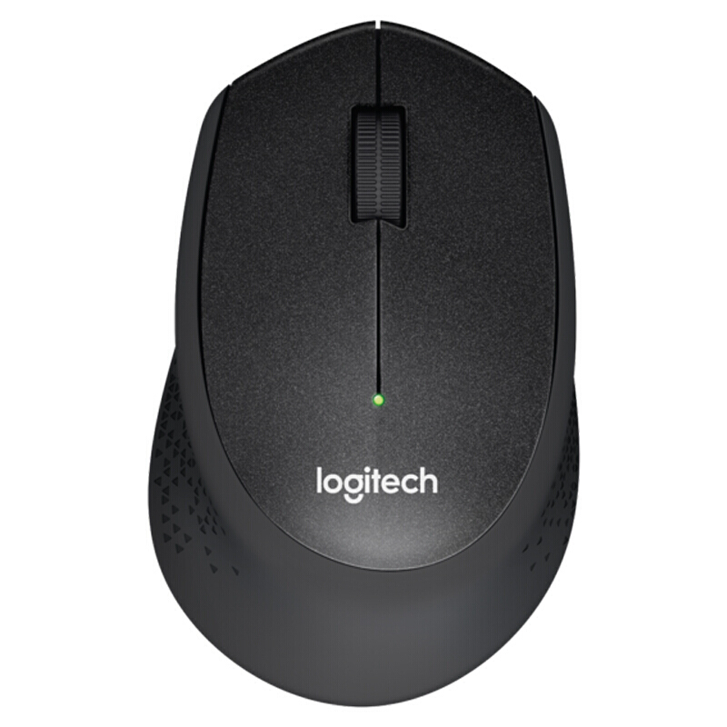罗技（Logitech）M330 无线轻音鼠标 家用办公鼠标 笔记本电脑台式机通用右手鼠标 舒适曲线 黑色