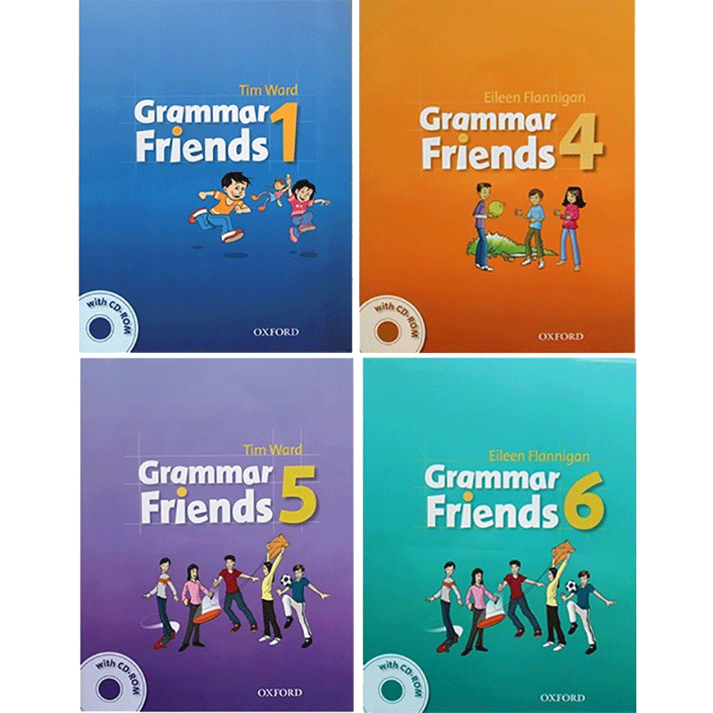 牛津小学少儿英语语法书 Oxford Grammar Friends 学生用书 4册 附CD 英文原版练习册 和语法做朋友