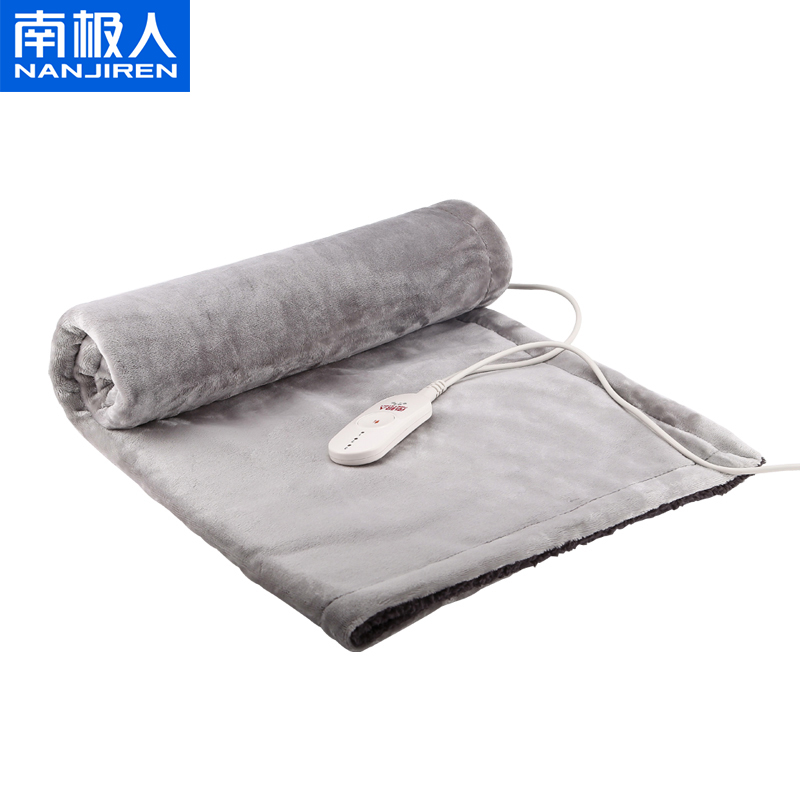 南极人电热毯 多功能电暖垫 暖身毯 暖腰垫 加热护膝毯 可水洗 灰色105*85cm三档控温25W