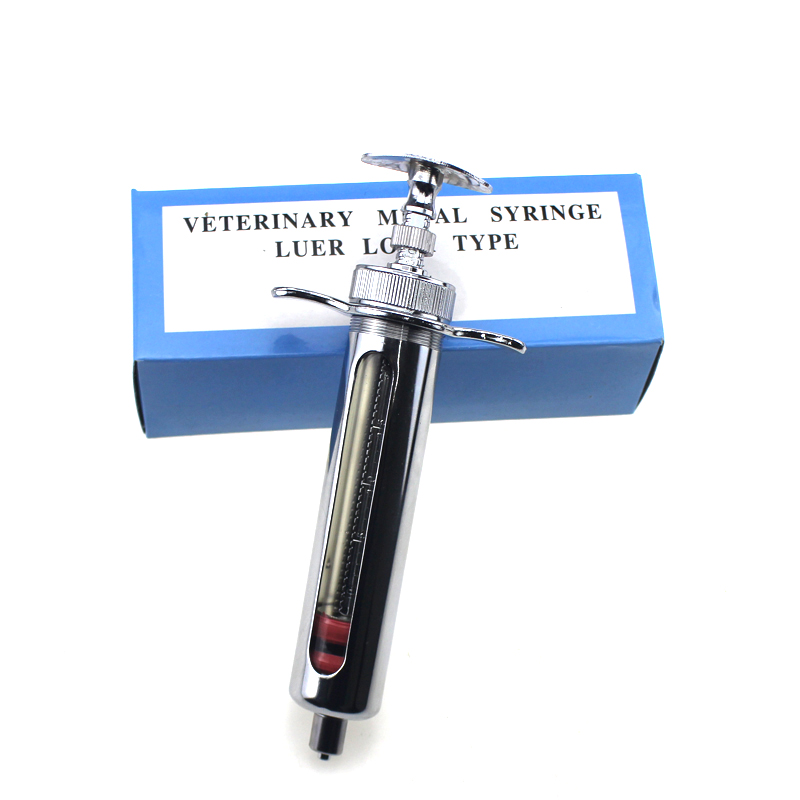 精品兽用金属注射器 猪用注射针管针筒不锈钢注射器 出口型10毫升