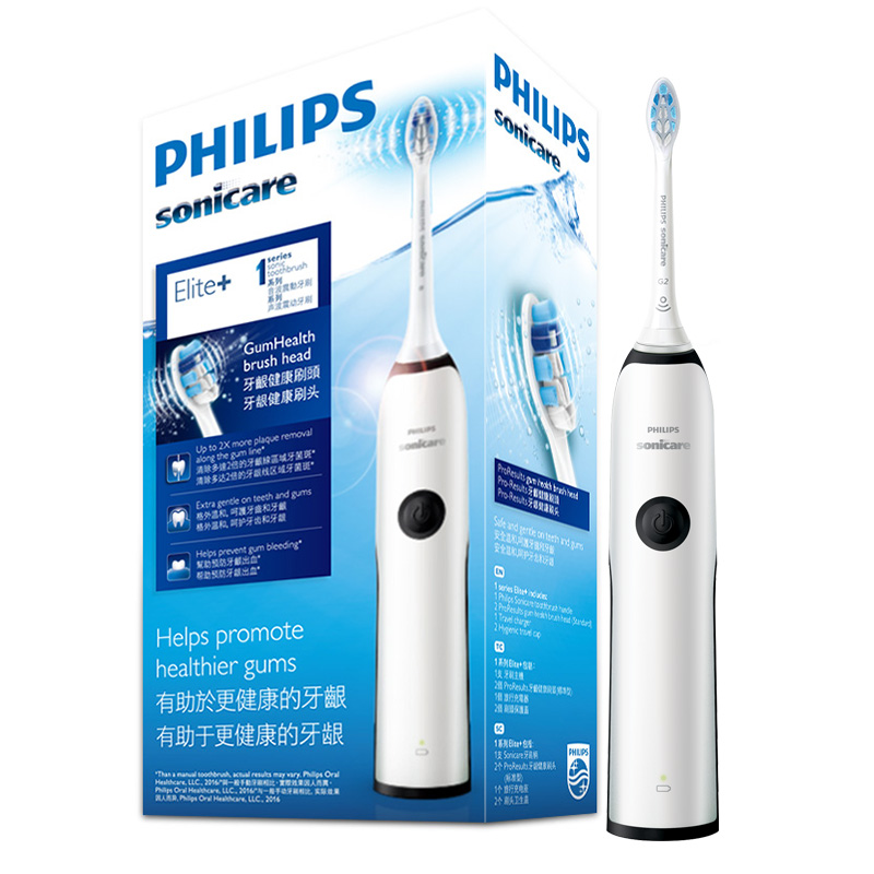 飞利浦(PHILIPS) 电动牙刷 成人声波震动(自带刷头*2) 智能净白 牙龈呵护 HX3226/51（新老包装随机发货）