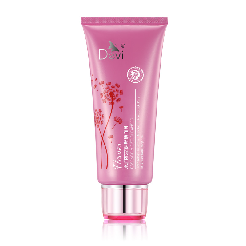 黛妃devi化妆品护肤品面部清洁护理保养品水润花萃保湿洁面乳 1支 100