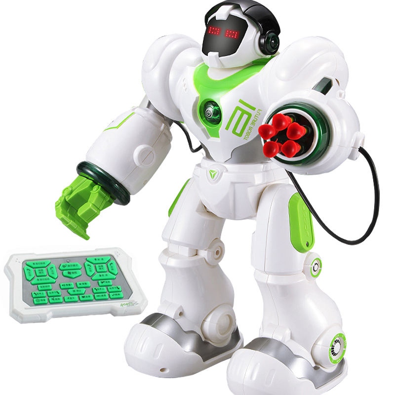 盈佳（AMWELL）智能遥控机器人玩具充电电动战警编程跳舞儿童礼物 5088机器人-大型35CM身高