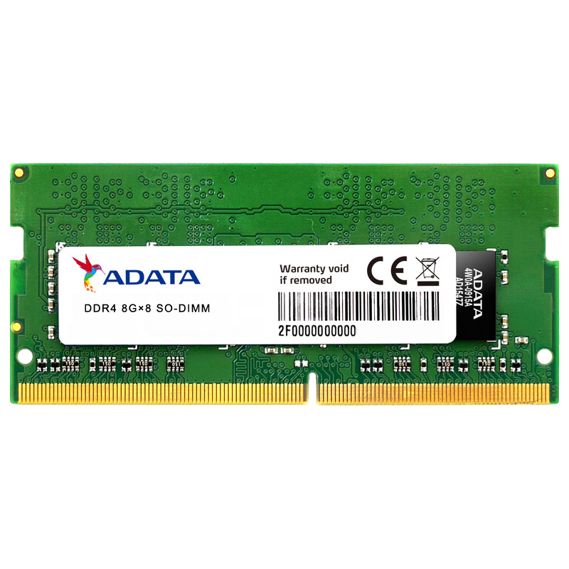 ADATA 威刚 万紫千红系列 DDR4 2666MHz 笔记本内存 普条 绿色 8GB