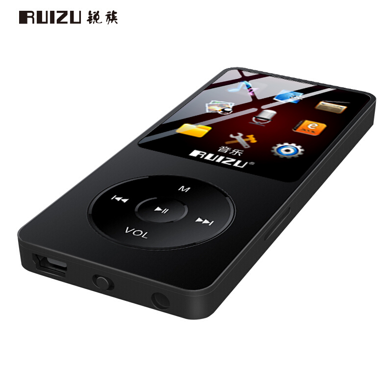 锐族（RUIZU）X02 8G 黑色 运动MP3/MP4音乐播放器迷你学生随身听便携式电子书英语听力插卡