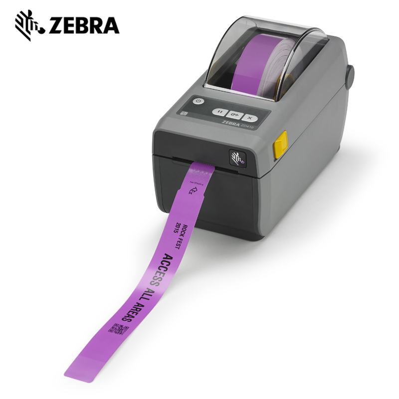 斑马（ZEBRA）哑银PET标签纸打印机亚马逊FBA标签条形码不干胶铜版纸包装外箱打标机 ZD410 特殊配件耗材询客服