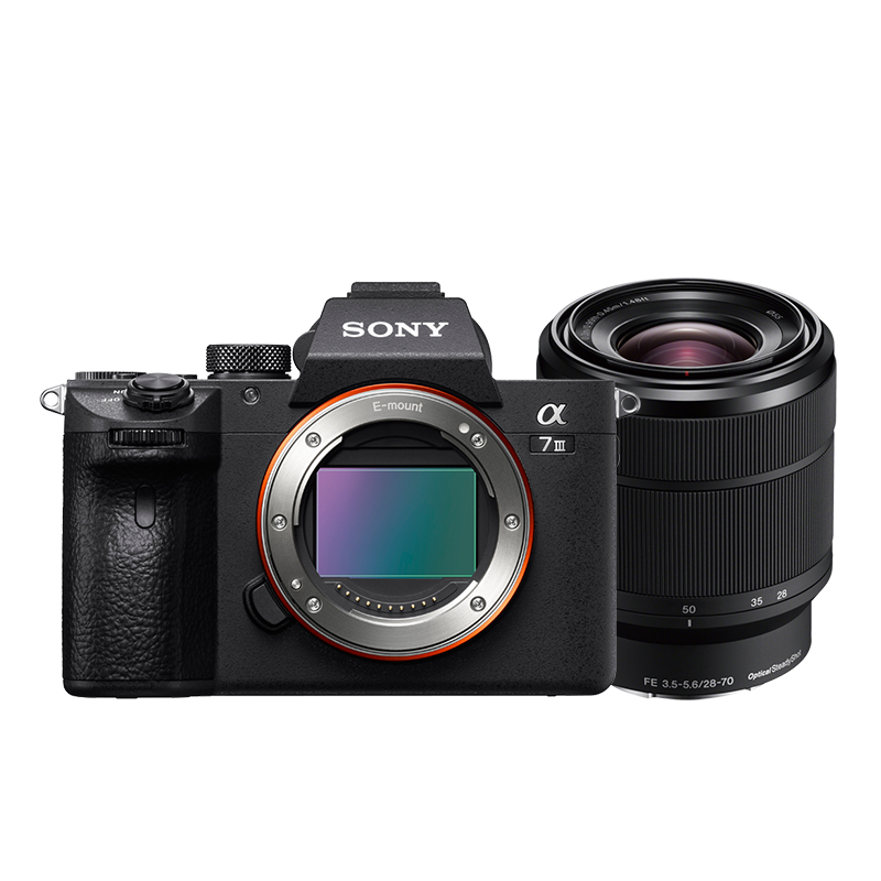 SONY 索尼 Alpha 7 III 全画幅 微单相机 黑色 FE 28-70mm F3.5 OSS 变焦镜头 单头套机