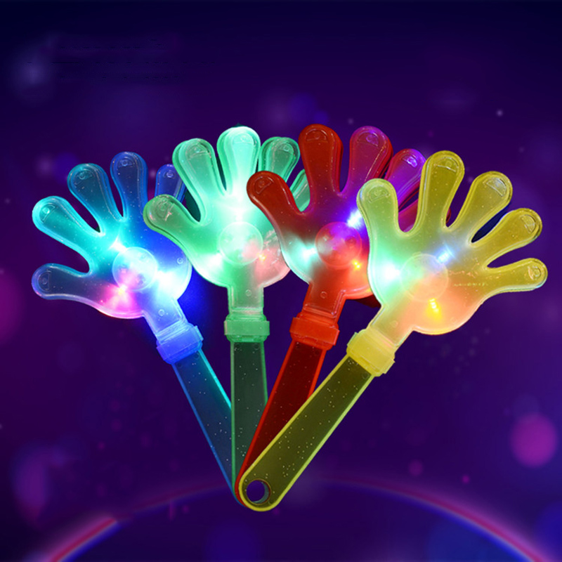 节元旦新年春节活动 鼓掌拍手玩具小巴掌手拍掌荧光棒手掌拍10只装