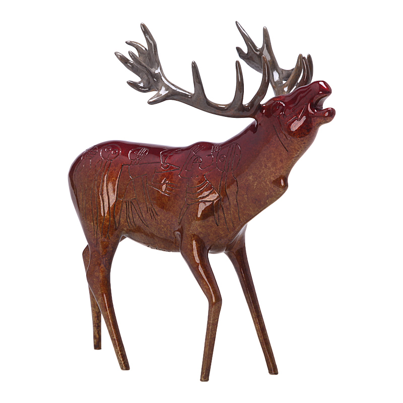 阿斯蒙迪美国进口青铜雕塑鹿艺术品原作收藏品 鹿