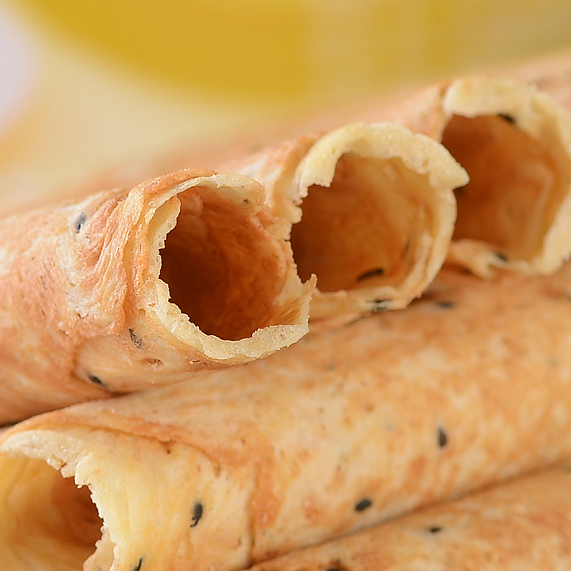 波力海苔味蛋卷中秋节礼盒铁罐装营养代餐酥脆饼干食品糕点点心热门 鸡蛋海苔味双拼756g（共14包）