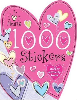 1000 stickers i love hearts