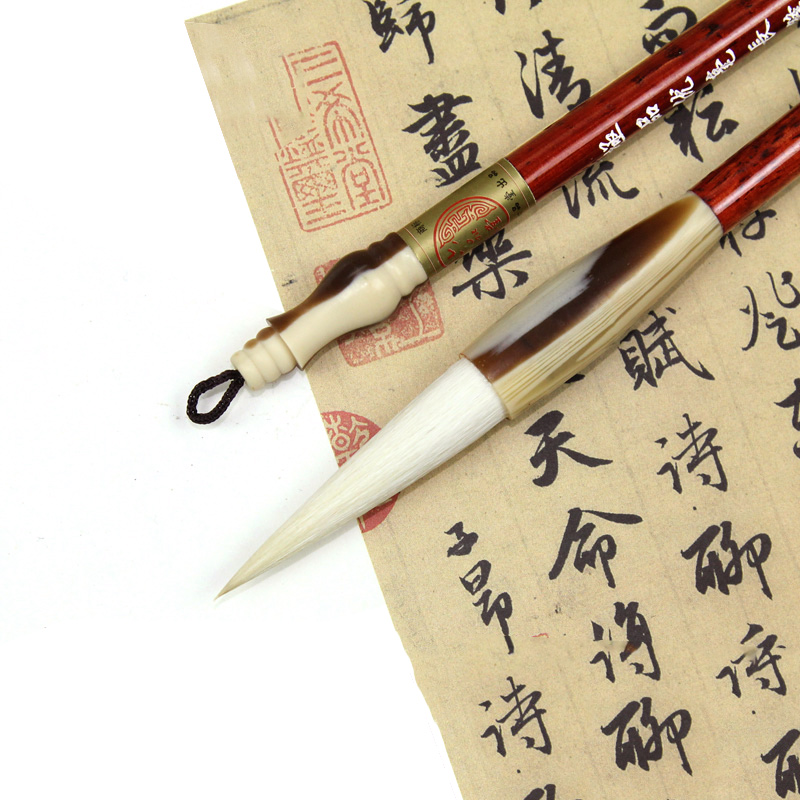 六品堂 毛笔文房四宝书法用笔湖州湖笔精品羊毫优毫长峰行草书