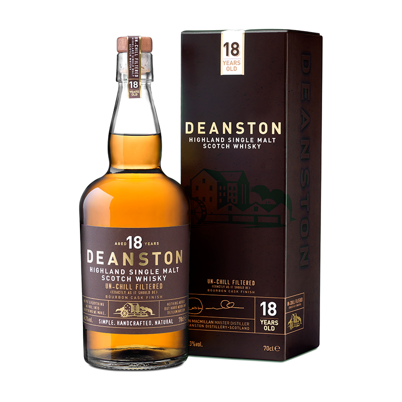 【官方旗舰】CAMUS 汀斯顿18年单一麦芽苏格兰威士忌700ml进口洋酒46.3%Vol