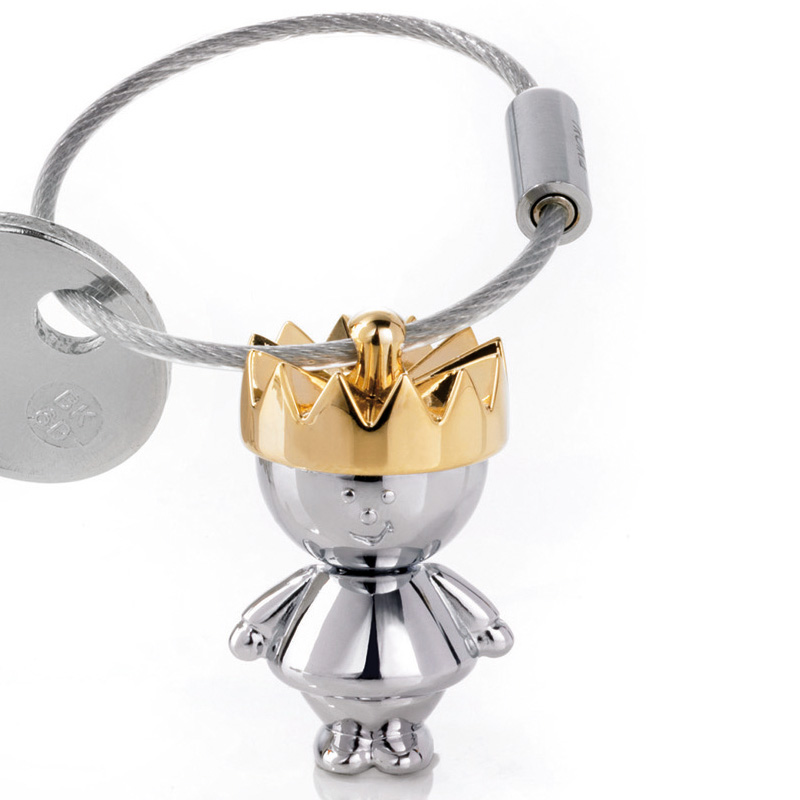 troika拓意卡德国进口情侣钥匙扣链小国王金属创意圣诞节小礼物