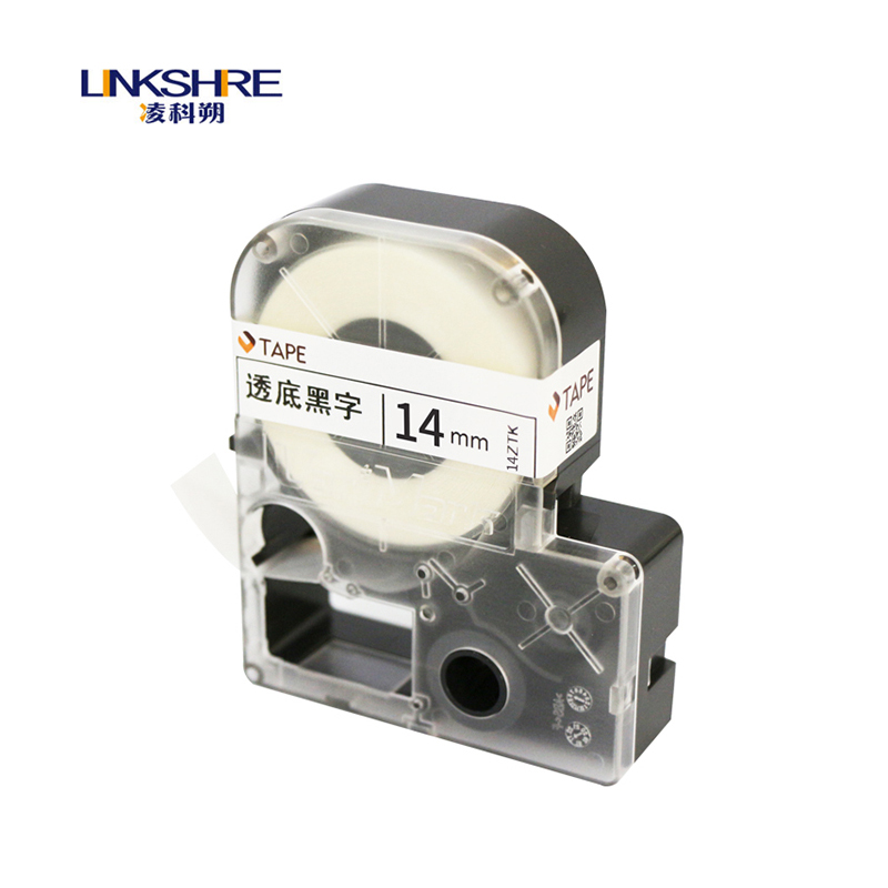 凌科朔(linkshire)聚酯覆膜色带    黄底黑字 14mm