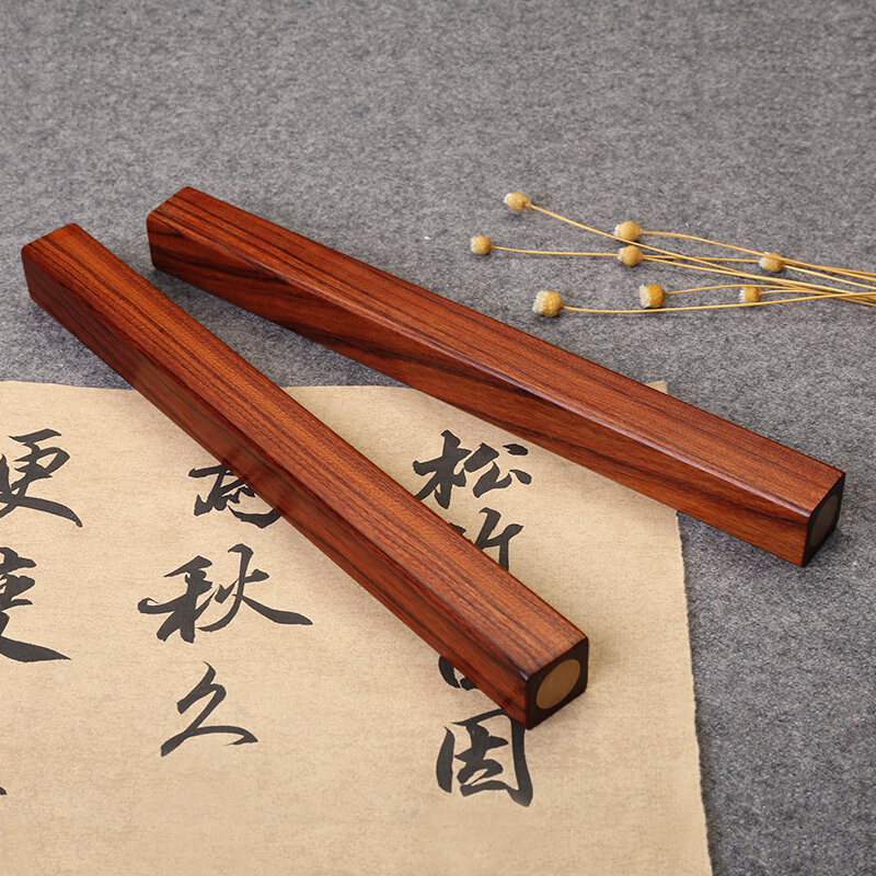 弘梅红檀木镇尺
