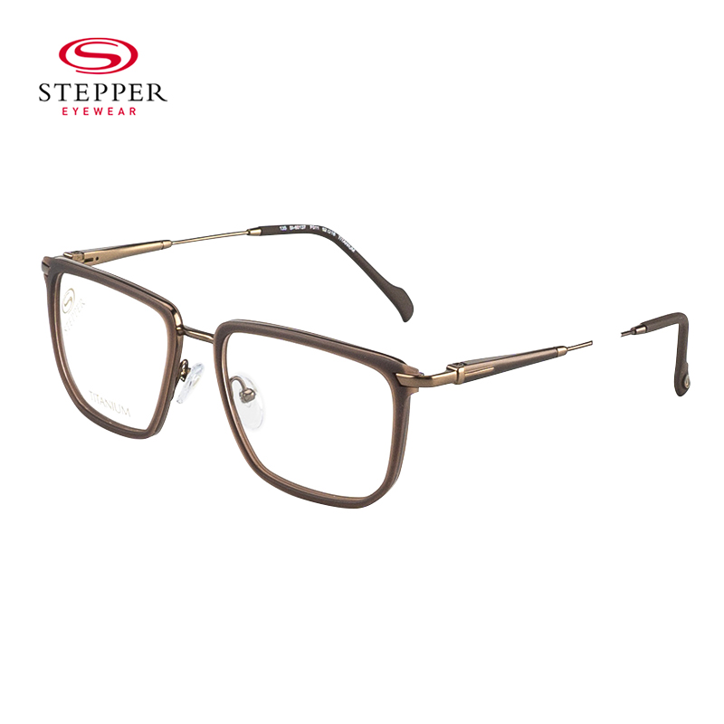 思柏（STEPPER）眼镜框男女款钛+板材眼镜架SI-60137-F011[免费配镜]蔡司佳锐1.67