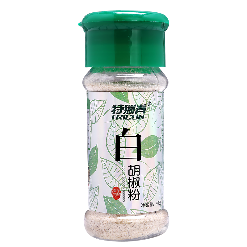 特瑞肯 TRICON）煲汤炖汤调料白胡椒粉瓶装底料香料羊肉串调味品 45g/瓶