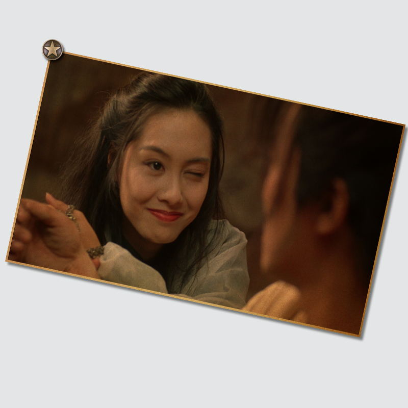 周星驰朱茵张国荣李小龙海报装饰画相似对比