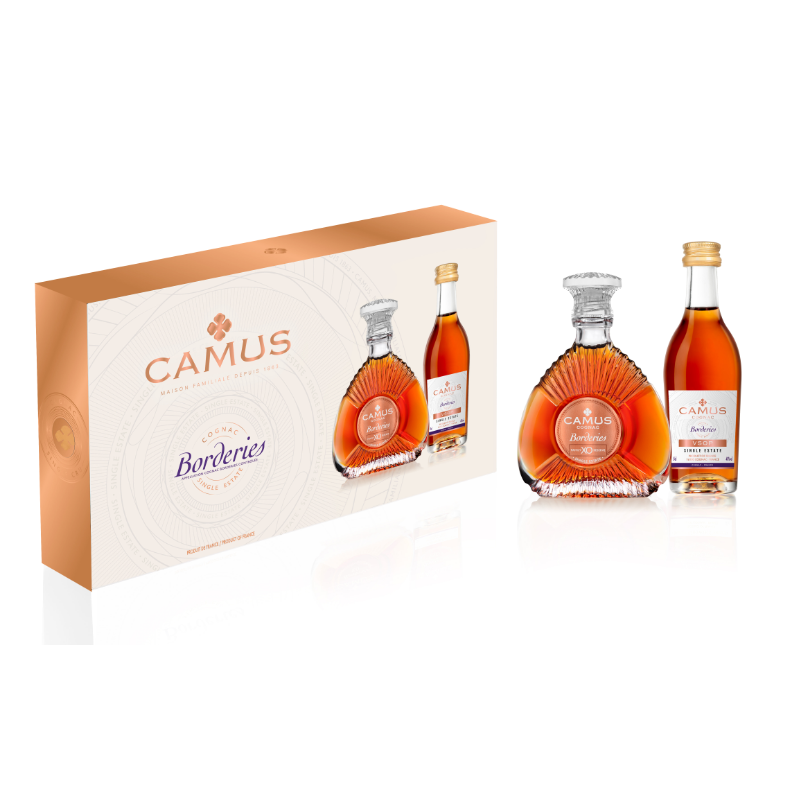 【官方旗舰】CAMUS卡慕布特妮迷你礼品套装 【VSOP+XO】洋酒 干邑白兰地 