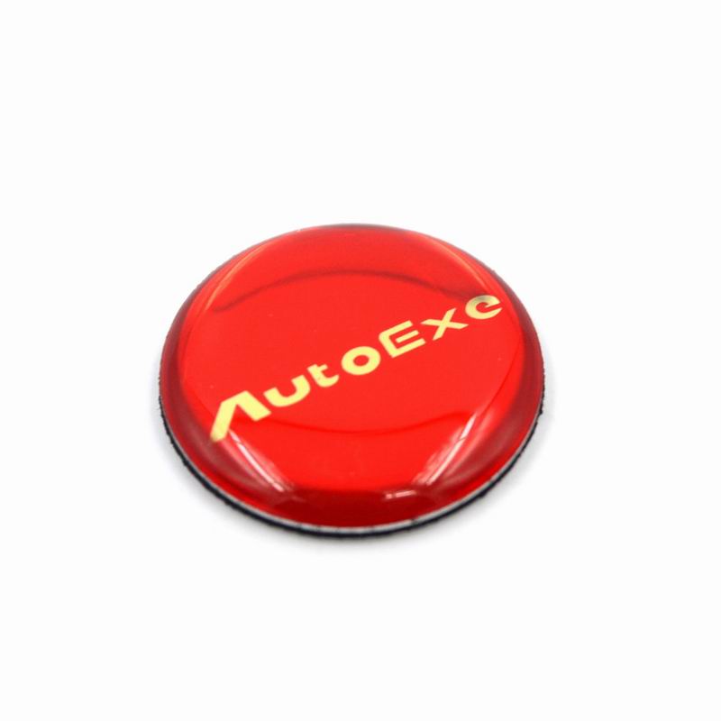 马自达御用改装autoexe圆贴圆标车用红色胶贴随意贴小贴标贴车标车贴