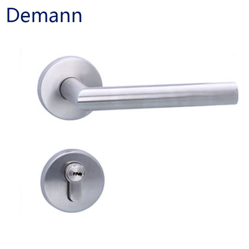 Demann 简约不锈钢 分体系列防火门锁房门锁F80SS