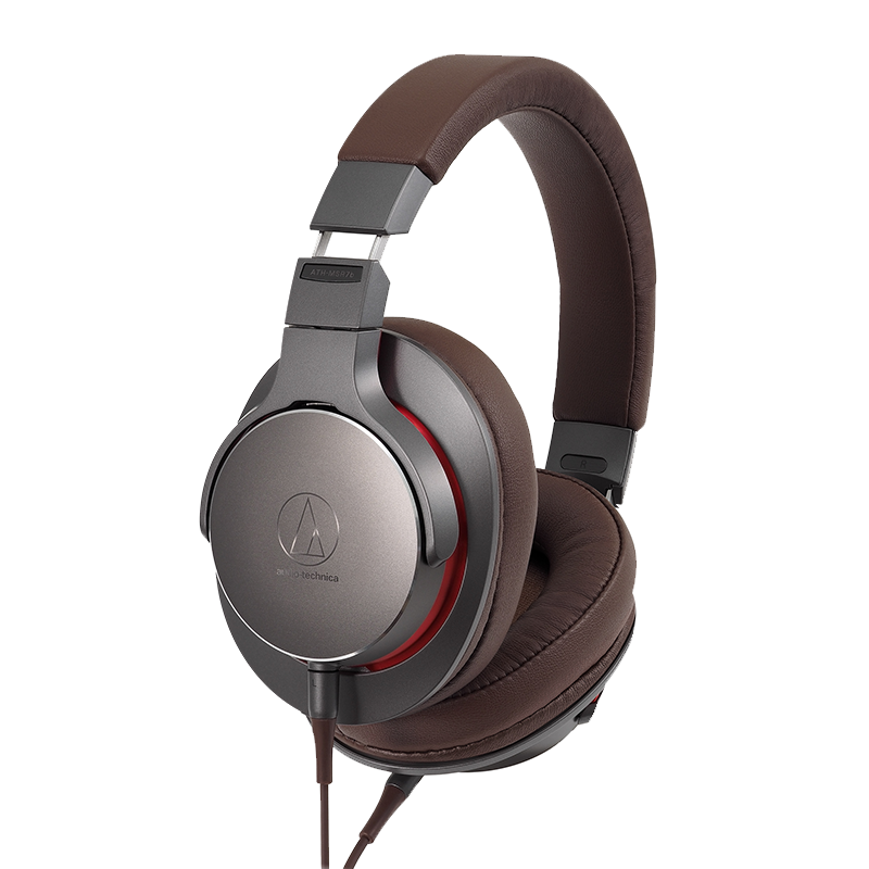 铁三角 MSR7b 高保真便携头戴式有线耳机 HiRes/高解析 音乐耳机 HIFI耳机 灰色