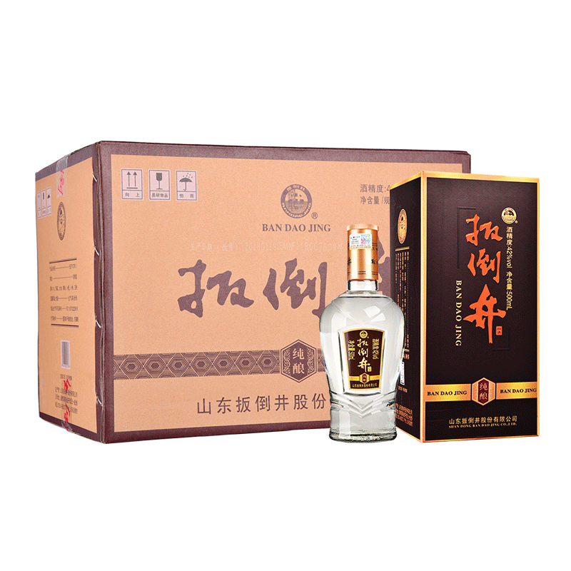 【酒厂直供】42度 扳倒井 纯酿500ml(6瓶装)浓香型 白酒整箱