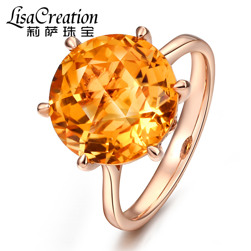 Lescreation莉萨珠宝天然黄水晶戒指适合哪种场合佩戴？插图
