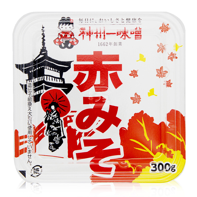 神州一赤味增300g红味增日本大酱豆瓣酱日本日式味增汤调味料原装进口