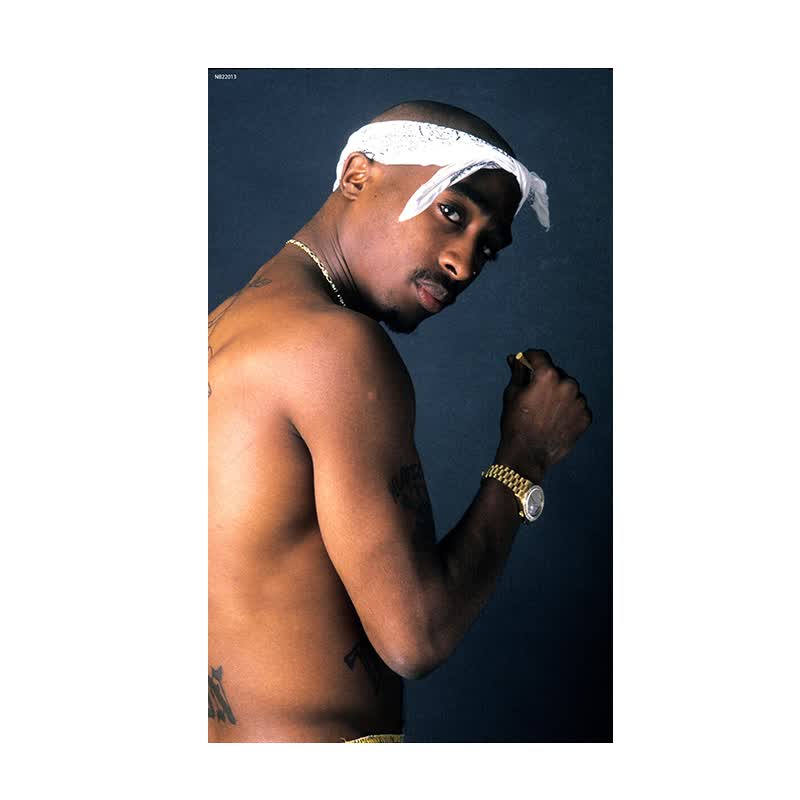 居梦坞 2pac图帕克 嘻哈说唱hiphop饶舌歌手tupac明星海报宿舍装饰画