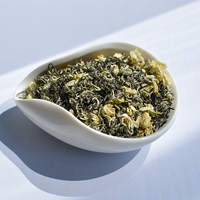 波远飘雪茉莉花茶浓香耐泡2023新茶250g金品花茶罐装