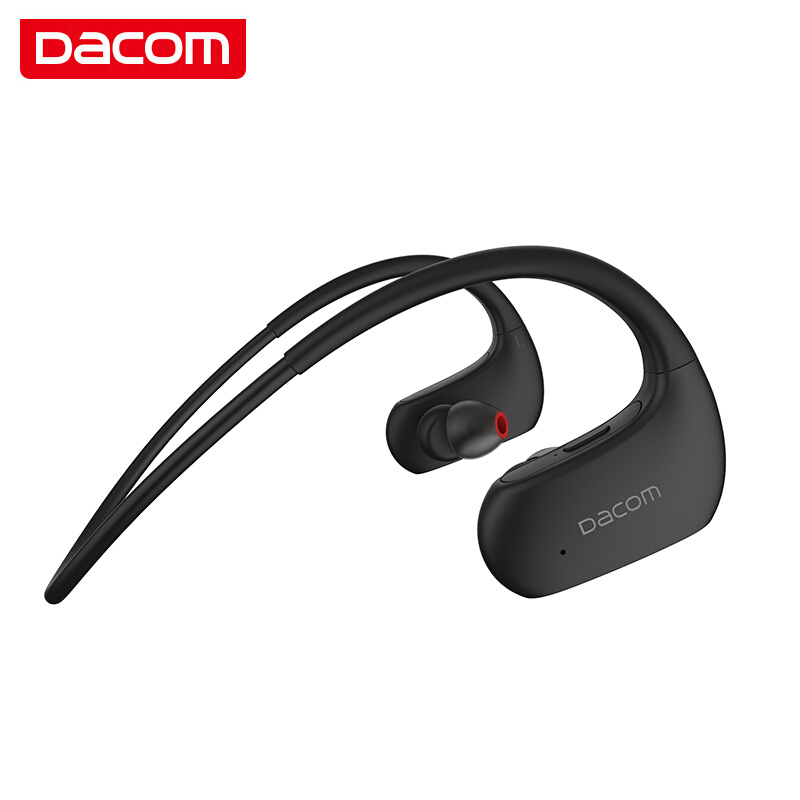 Dacom L05 运动蓝牙耳机无线跑步游泳IPX7防水双耳HiFi音乐挂耳入耳式耳麦 苹果小米华为安卓通用 黑色