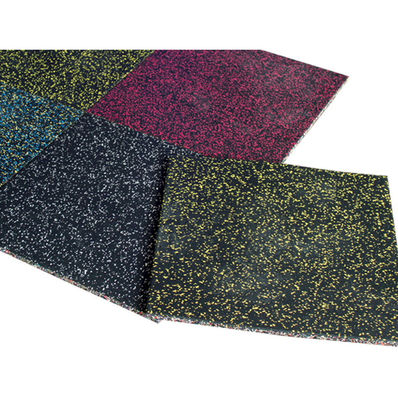 橡胶地垫健身房力量区域垫缓冲垫杠哑铃垫子彩色运动地板地胶 缓冲性