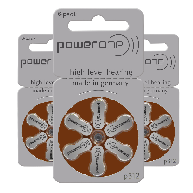 瑞声达 峰力助听器 原装一版电池powerone电池P312