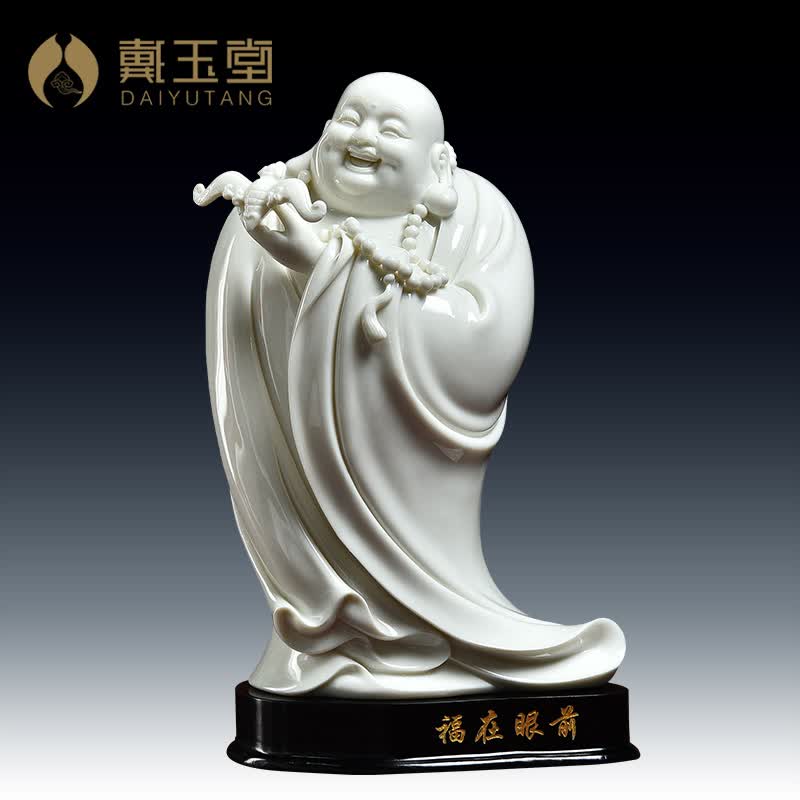 陶瓷家居客厅电视柜摆件创意商务礼品办公室/福在眼前 d20-25