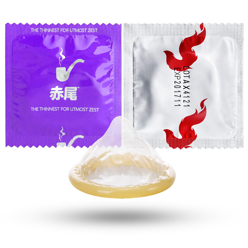 赤尾避孕套超薄安全套超薄男用玻尿酸套套情趣男女用计生用品礼盒装 共38只 水润10只（3+7）+黑金4只