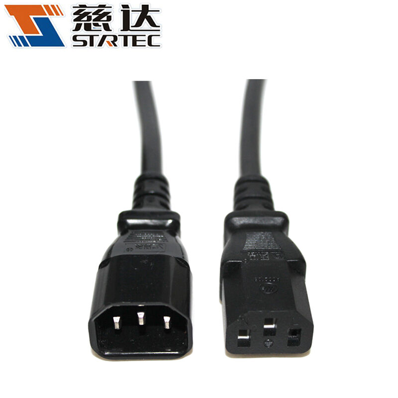 慈达(strtec)ups电源线pdu服务器打印机c13转c14电源延长线公对母连接
