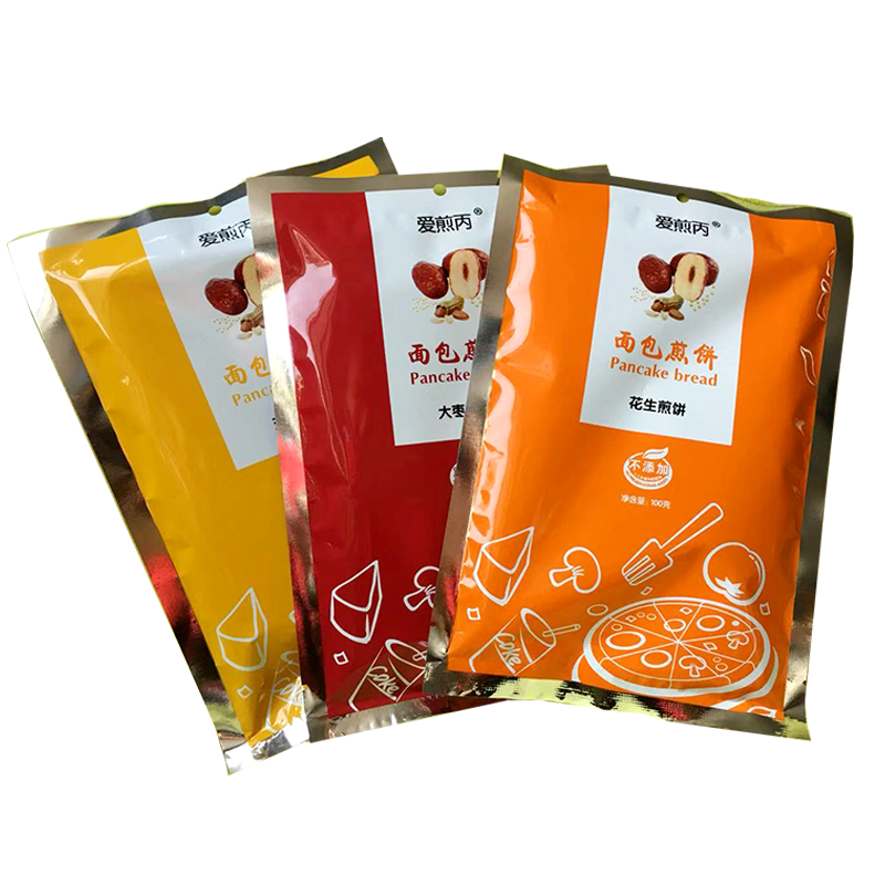 爱煎丙东北面包煎饼100g/袋杂粮煎饼三种口味(花生,五粮,大枣)早餐 六