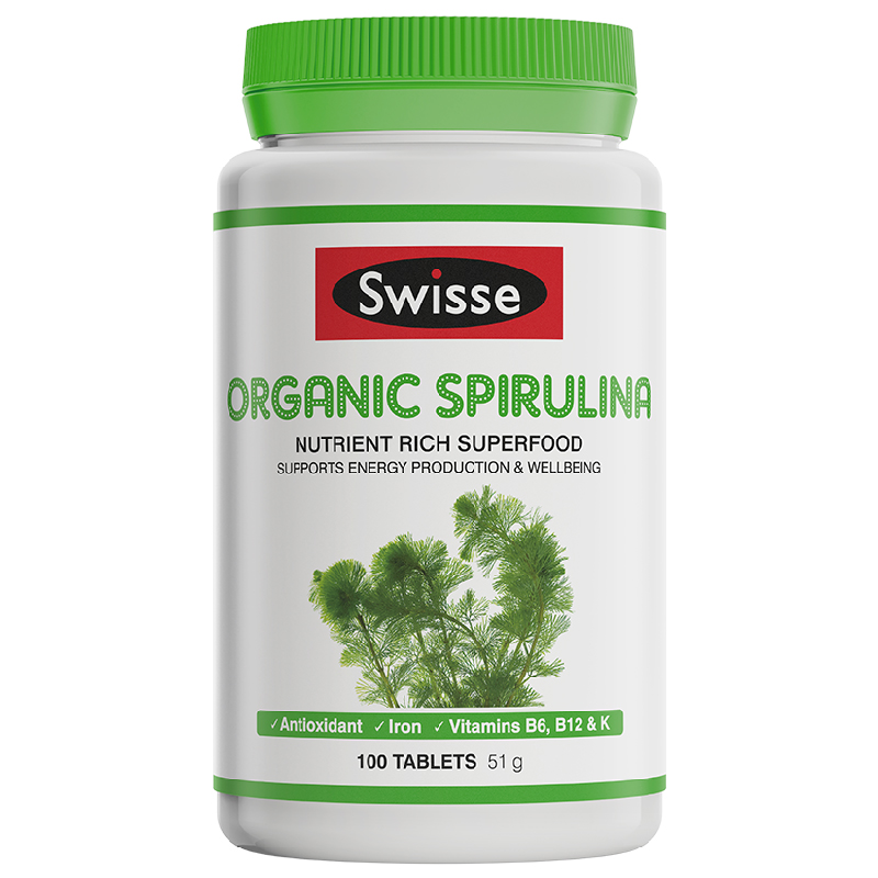 Swisse斯维诗有机螺旋藻100片/瓶均衡营养增强免疫价格走势