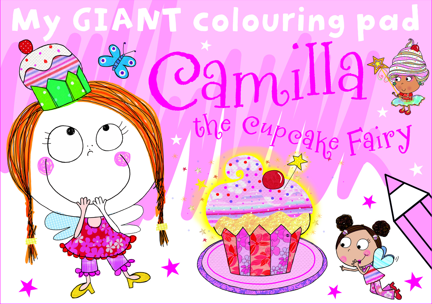 giant posters to colour camilla the cupcake fairy