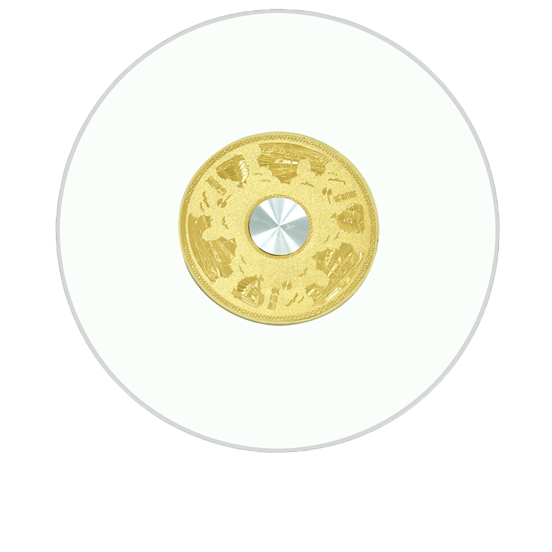 餐桌转盘钢化玻璃家用大圆桌旋转饭桌园台面玻璃转盘底座圆盘 银沙-直径80cm-厚度10mm