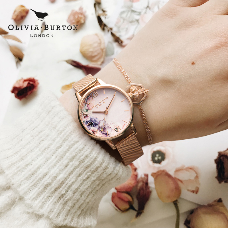 olivia burton 手表女ob学生女表朴信惠明星同款生日礼物送女友情人节