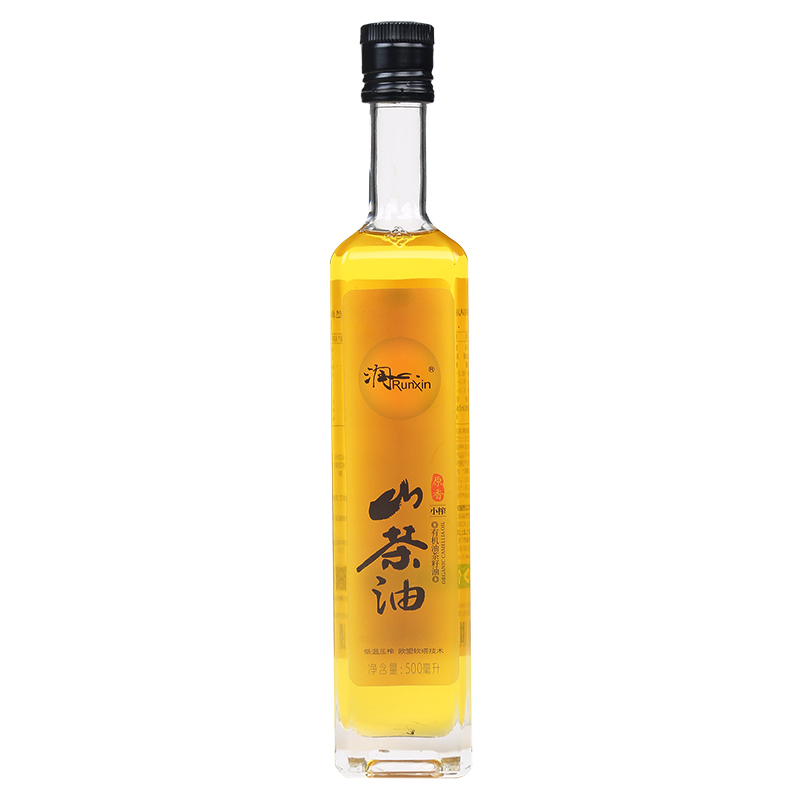 润心原香茶油500ml 低温压榨原味油茶籽茶油山茶油